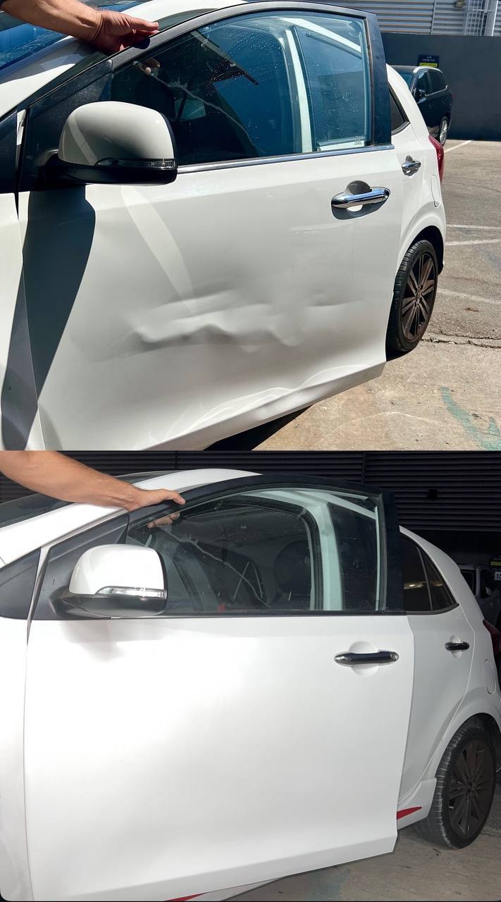 תיקון נזק ברד — לפני ואחרי